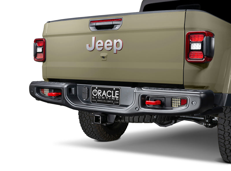 Oracle Jeep Gladiator JT Rear Bumper LED Reverse Lights w/ Plug & Play Harness - 6000K Tail Lights ORACLE Lighting