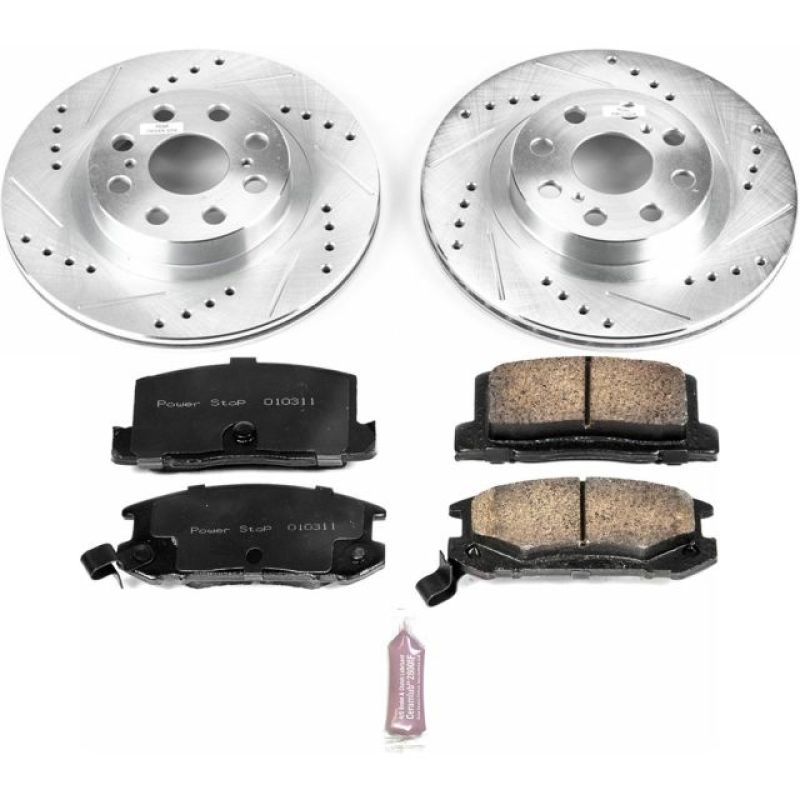 Power Stop 00-05 Toyota MR2 Spyder Rear Z23 Evolution Sport Brake Kit Brake Kits - Performance D&S PowerStop
