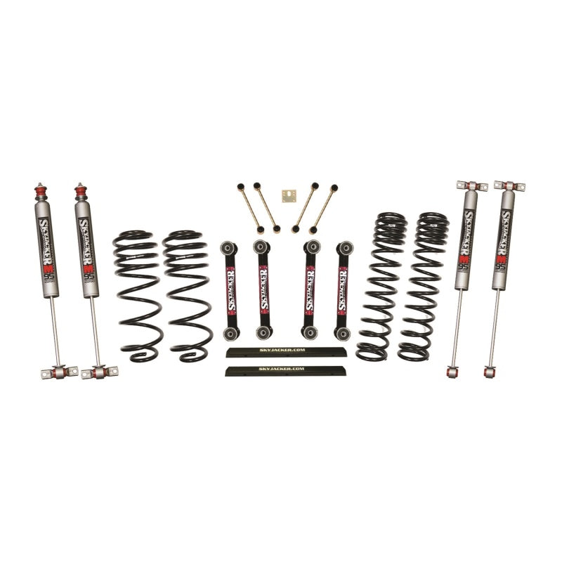 Skyjacker 97-02 Jeep TJ 4in Dual Rate Long Travel Front/Rear Kit w/ M95 Monotube Shocks Lift Kits Skyjacker