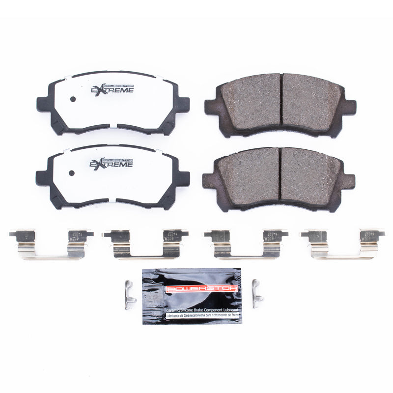Power Stop 98-02 Subaru Forester Front Z26 Extreme Street Brake Pads w/Hardware Brake Pads - Performance PowerStop