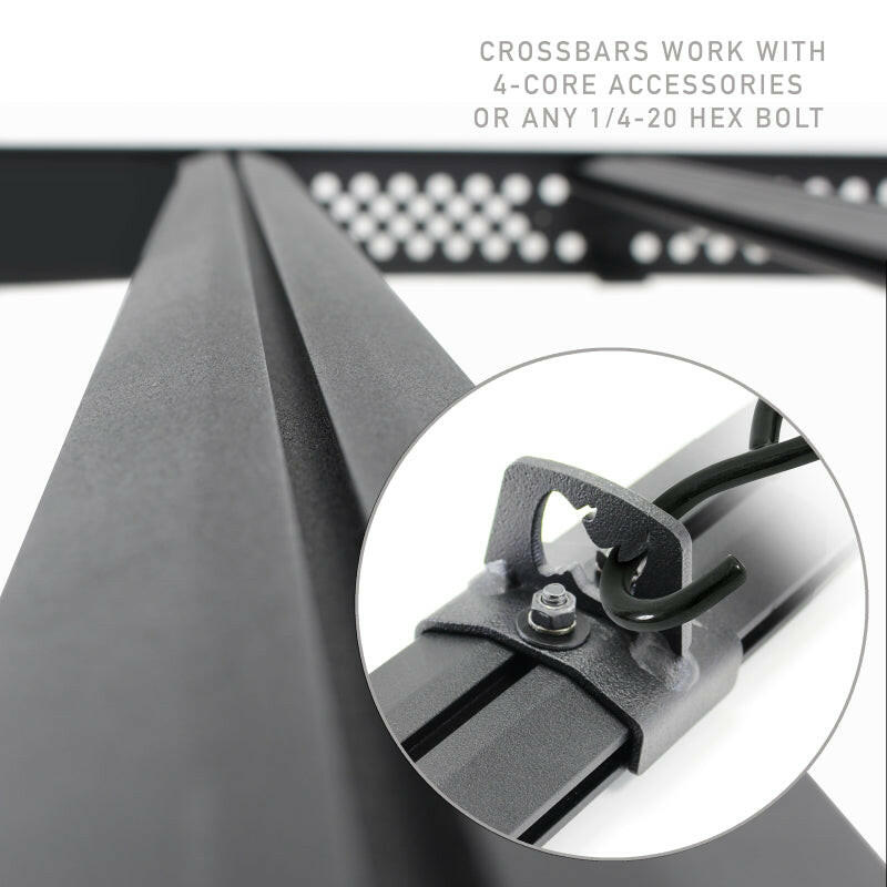 Go Rhino 19-23 Ram 1500 CC Ceros Low Profile Roof Rack - Tex. Blk Roof Rack Go Rhino