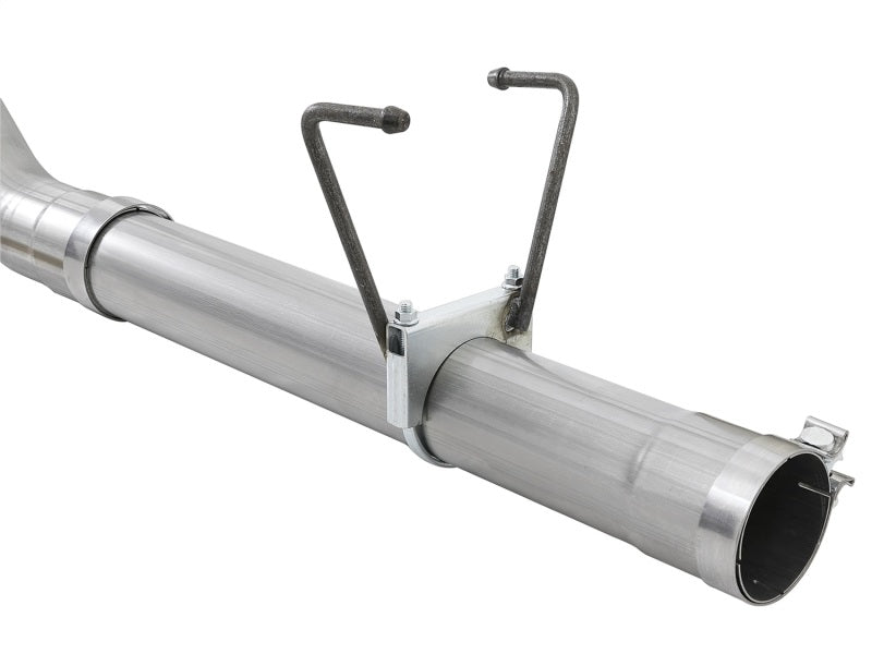 aFe LARGE BORE HD 4in 409-SS DPF-Back Exhaust w/Polished Tip 07.5-12 Dodge Diesel Trucks L6-6.7L(td) DPF Back aFe