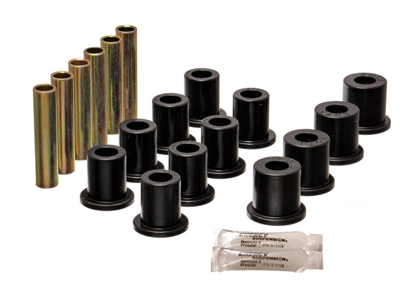 Energy Suspension Fd 4 Wd Frt Sprg Bush Set - Black Bushing Kits Energy Suspension