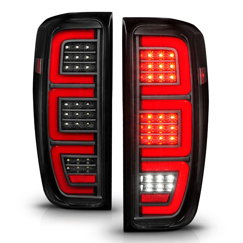 ANZO 19-23 GMC Sierra 1500/2500HD/3500HD Black Replacement Full LED Bar Tail Light Tail Lights ANZO