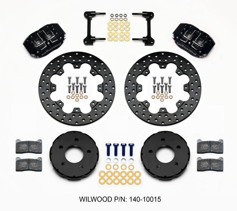 Wilwood Dynapro Radial Front Drag Kit 11.75in Drilled 94-04 Mustang Big Brake Kits Wilwood