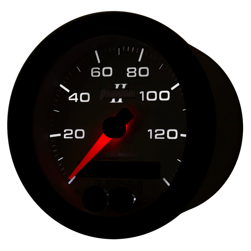 Autometer Phantom II 3-3/8in 0-140MPH In-Dash Electronic GPS Programmable Speedometer Gauges AutoMeter