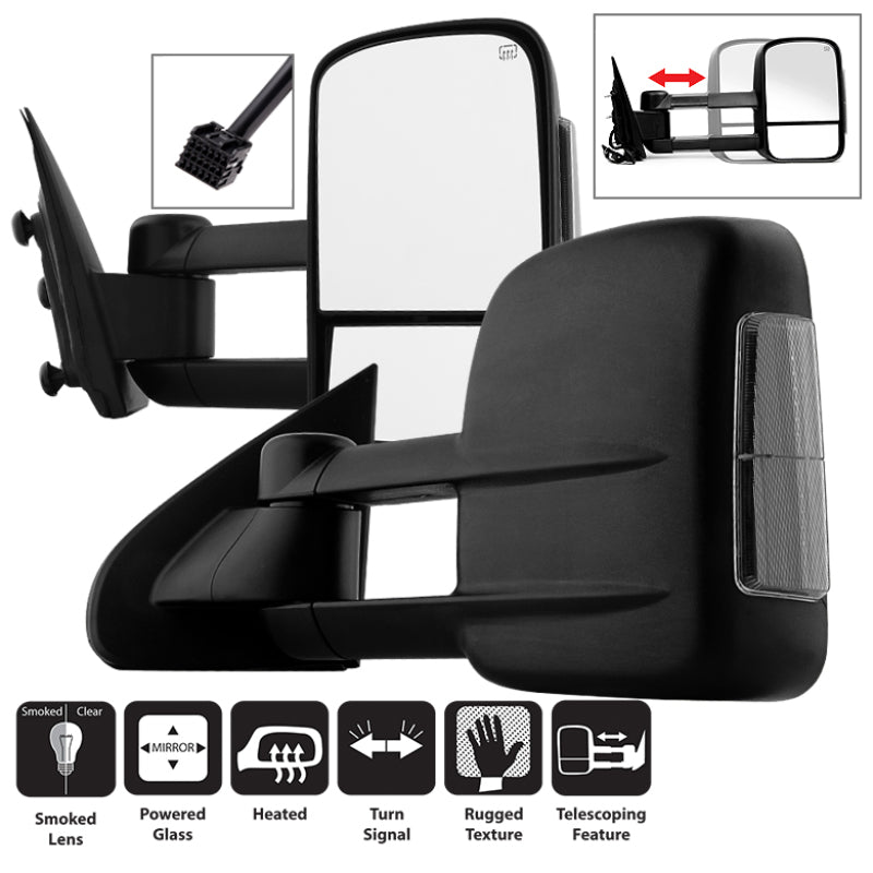 xTune Dodge Ram 02-09 L&R Manual Extendable Manual Adjust Mirror MIR-DRAM02-MA-SET Side Mirrors SPYDER