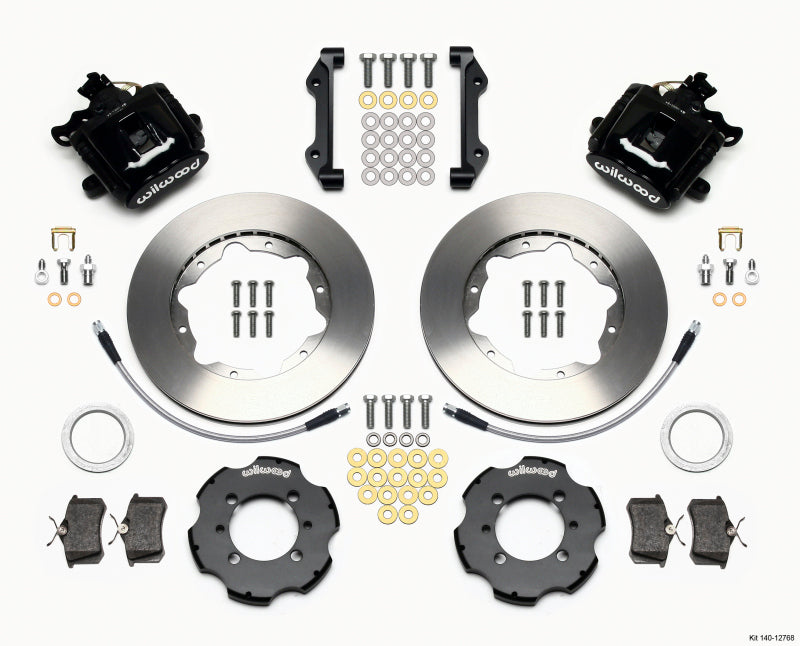 Wilwood Combination Parking Brake Rear Kit 11.00in 2012 Fiat 500 w/ Lines Brake Calipers - Perf Wilwood