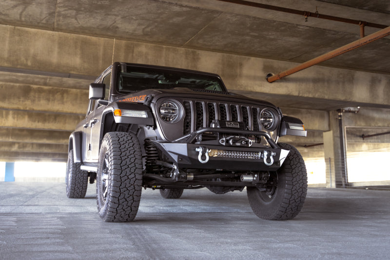 DV8 Offroad 07-23 Jeep Wrangler JK/JL & Gladiator JT FS-1 Series Stubby Front Bumper Bumpers - Steel DV8 Offroad