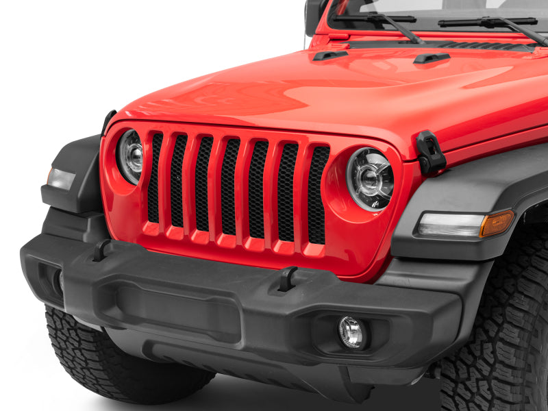 Raxiom 18-22 Jeep Wrangler JL/ JT 9-Inch LED Headlights w/ DRL and Halo- Black Housing (Clear Lens) Headlights Raxiom