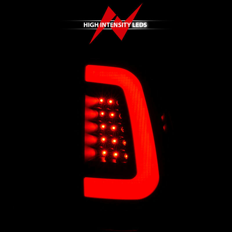 ANZO 2008-2016 Ford F-250 LED Taillights Black Housing Clear Lens (Pair) Tail Lights ANZO