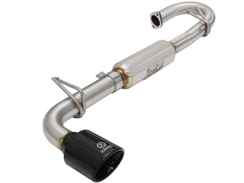 aFe Takeda 11-16 Scion TC 2.5L 2 1/4-2 1/2in Stainless Steel Axle-Back Exhaust w/Black Tip Axle Back aFe