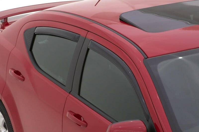 AVS 08-12 Chevy Malibu Ventvisor In-Channel Front & Rear Window Deflectors 4pc - Smoke Wind Deflectors AVS