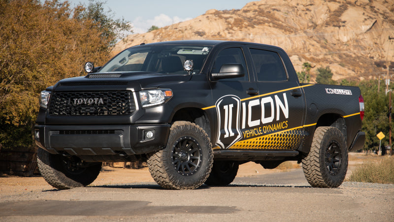 ICON Compression 18x9 5x150 25mm Offset 6in BS Satin Black Wheel Wheels - Cast ICON