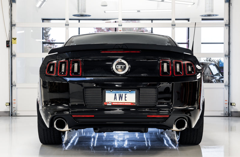 AWE Tuning S197 Mustang GT Axle-back Exhaust - Touring Edition (Chrome Silver Tips) Axle Back AWE Tuning
