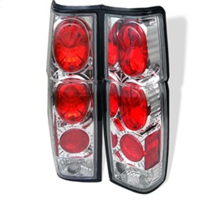 Spyder Nissan Hardbody 86-97 Euro Style Tail Lights Chrome ALT-YD-NH86-C Tail Lights SPYDER
