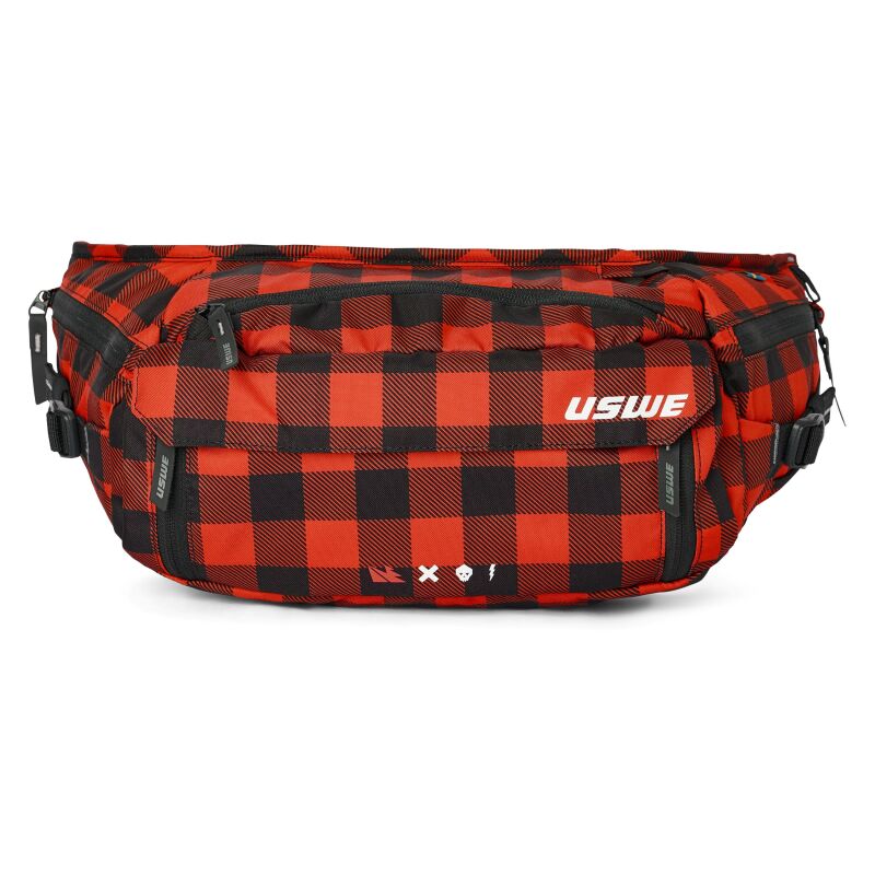 USWE Waist Hip Pack 6L - Flannel Red Bags - Luggage & Travel USWE