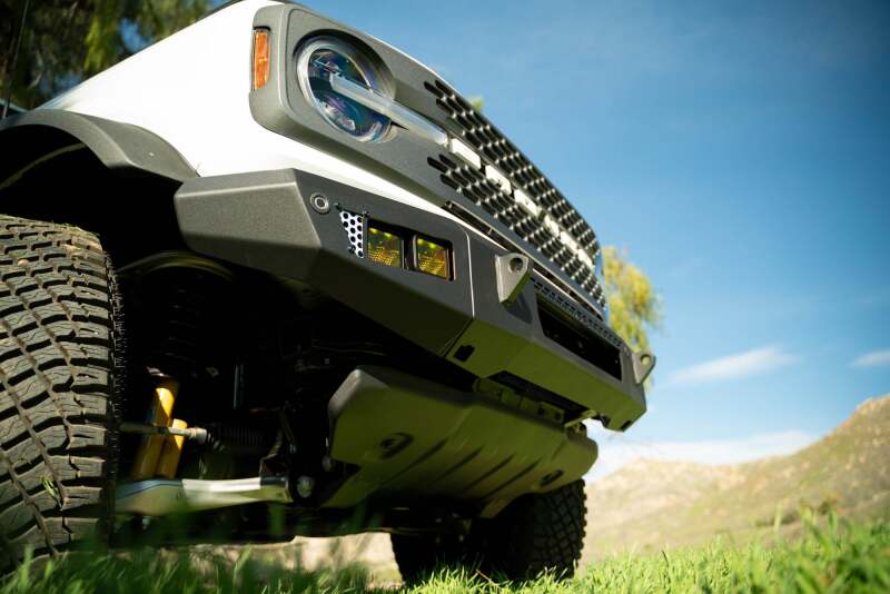 DV8 Offroad 2021+ Ford Bronco Front Bumper V2 - OE Plus Series (Works w/o ACC Relocation) Bumpers - Steel DV8 Offroad