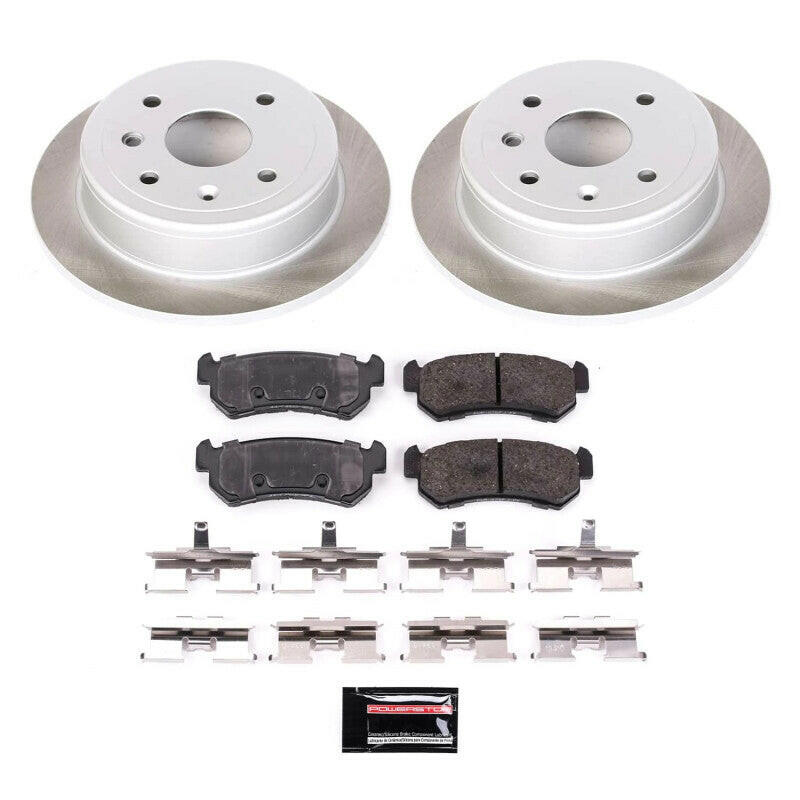 Power Stop 05-06 Suzuki Reno Rear Semi-Coated Rotor Kit Brake Kits - Performance Blank PowerStop