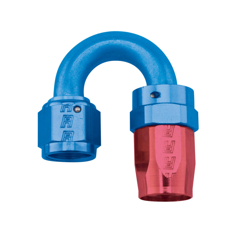 Russell Performance -10 AN Red/Blue 180 Degree Full Flow Swivel Hose End (With 15/16in Radius) Fittings Russell