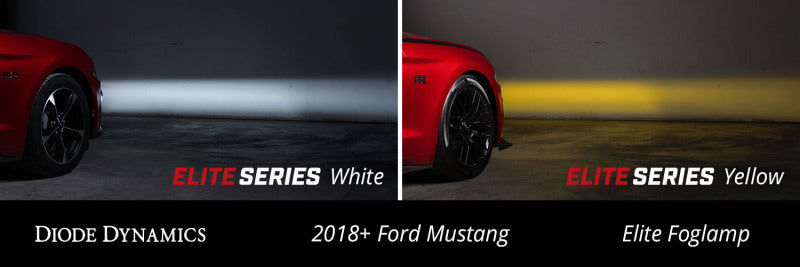 Diode Dynamics Elite Series Combination Fog Lamp for 18-21 Ford Mustang - Cool - White (Pair) Fog Lights Diode Dynamics