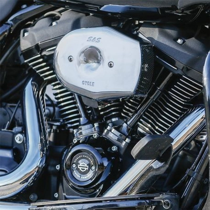 S&S Cycle 17-23 M8 Touring/18-23 BT Stealth Air Cleaner Kit w/ Chrome Tribute Cover Air Intake Components S&S Cycle