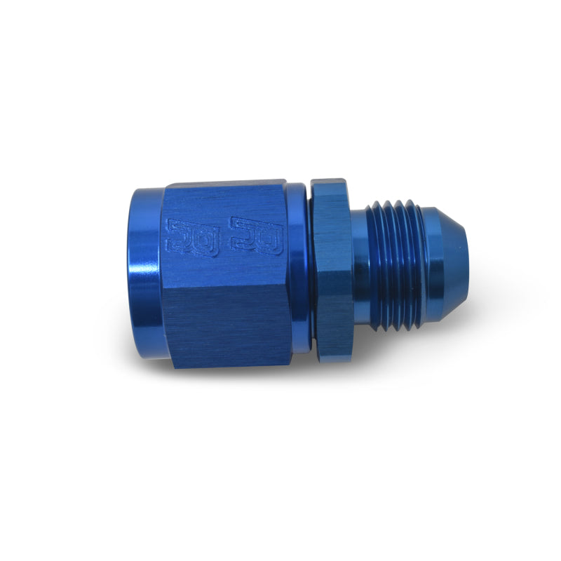 Russell Performance BLUE ANODIZED -12 TUBE COUPLING NUT W/ FLARED REDUCER TO -10 AN MALE Hardware - Singles Russell