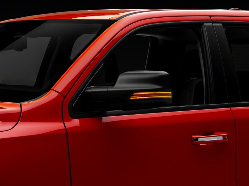 Raxiom 02-10 Dodge RAM 1500/2500 Axial Series Sequential LED Mirror Lighting- Smoked Side Mirrors Raxiom
