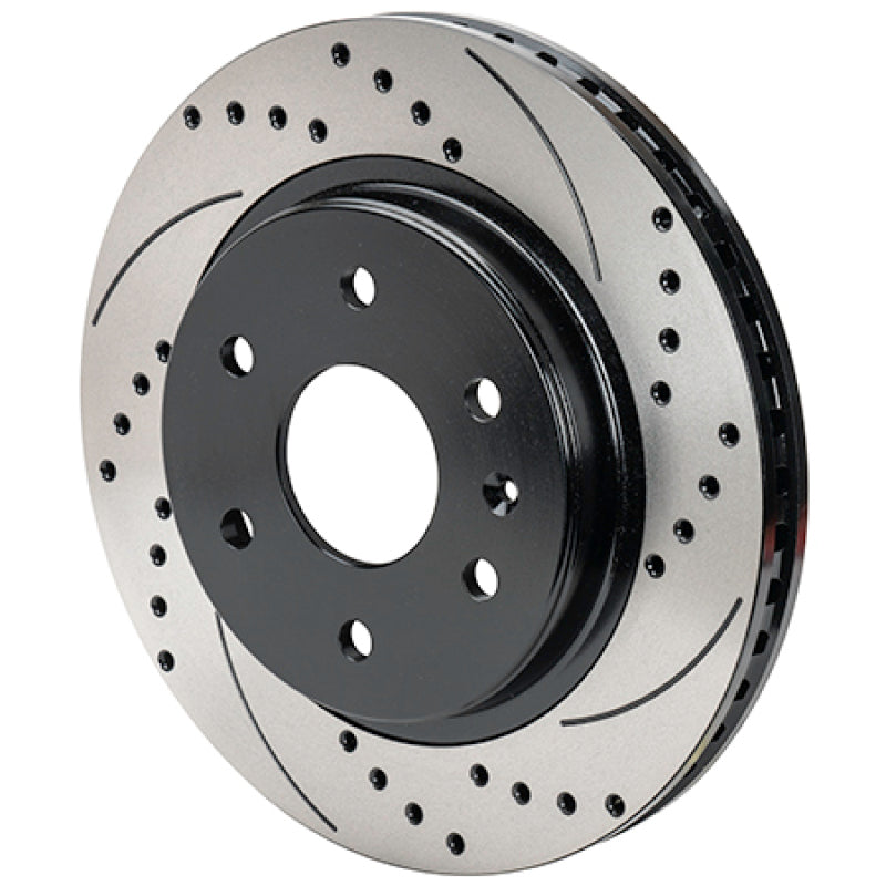 Wilwood Rotor-SRP-Drill/Slot-RH-BLK 13.38 x 1.25 - 6x5.5 Brake Rotors - 2 Piece Wilwood
