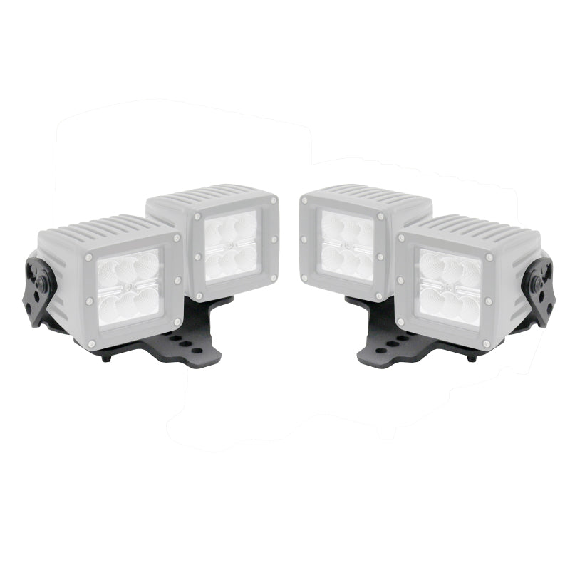 Go Rhino 18-20 Jeep Wrangler JL/JLU/Gladiator JT Light Mount - Two 3in Cubes Light Mounts Go Rhino