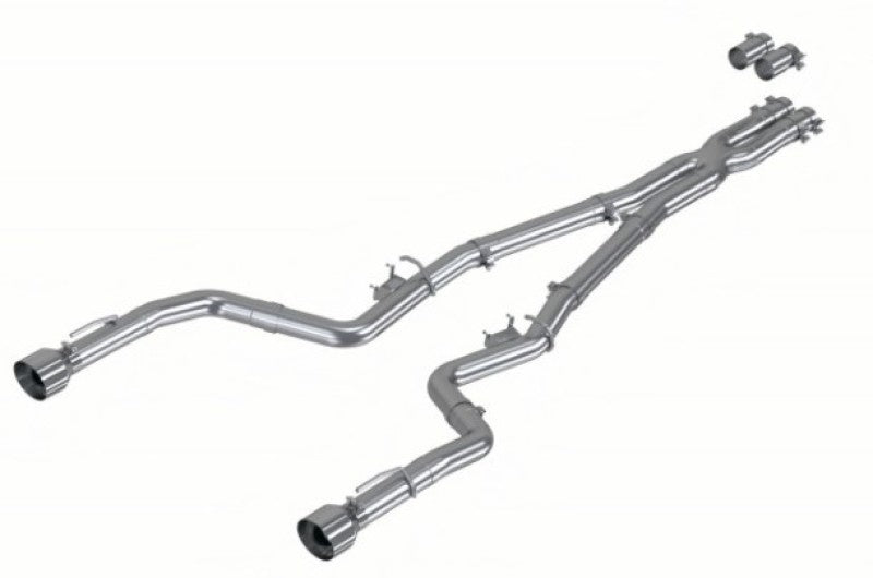 MBRP 17-21 Charger 5.7L/6.2L/6.4L 3in Race Profile Cat-Back w/ Dual Tips Aluminized Steel Exhaust Catback MBRP
