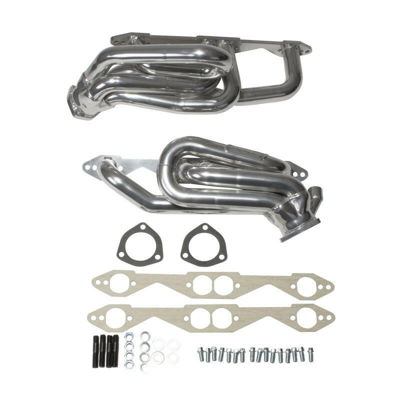 BBK 96-98 GM Truck SUV 5.0 5.7 Shorty Tuned Length Exhaust Headers - 1-5/8 Silver Ceramic Headers & Manifolds BBK