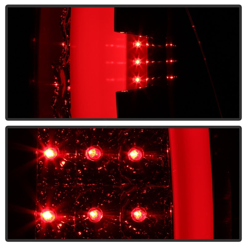 xTune 05-15 Toyota Tacoma (Excl Models w/LED) Light Bar LED Tail Lights -Chrm (ALT-ON-TT05-LBLED-C) Tail Lights SPYDER