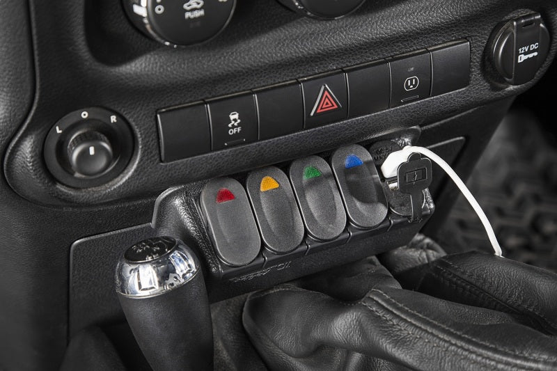 Rugged Ridge Lower Switch Panel Kit 11-18 Jeep Wrangler JK/JKU Dash & Interior Trim Rugged Ridge