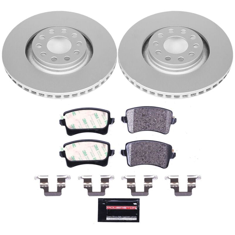 Power Stop 00-01 Audi A6 Quattro Front Euro-Stop Brake Kit Brake Kits - OE PowerStop