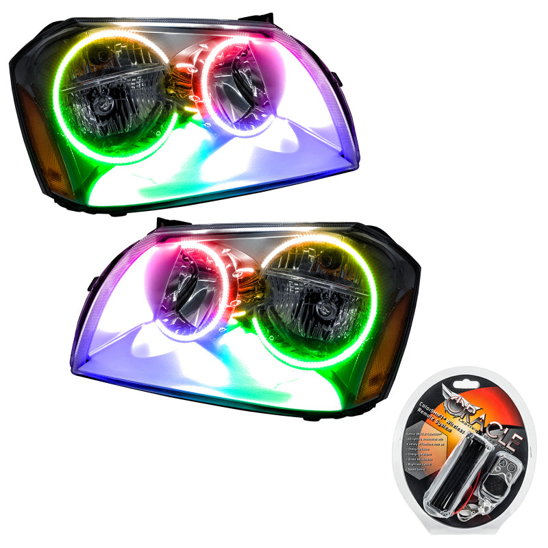 Oracle 05-07 Dodge Magnum SMD HL - Chrome - ColorSHIFT Headlights ORACLE Lighting