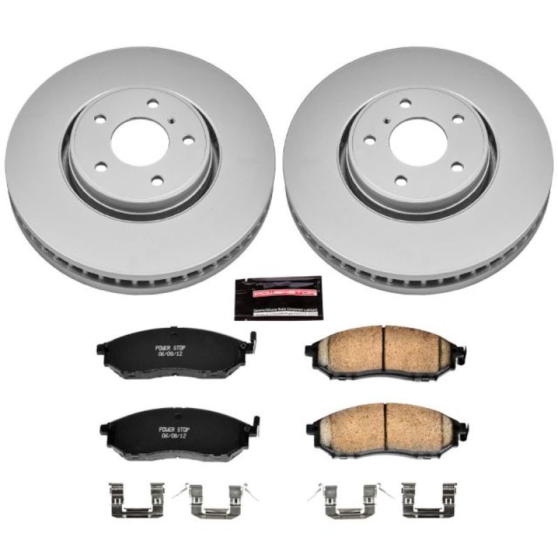 Power Stop 05-12 Infiniti FX35 Front Z17 Evolution Geomet Coated Brake Kit Brake Kits - Performance Blank PowerStop