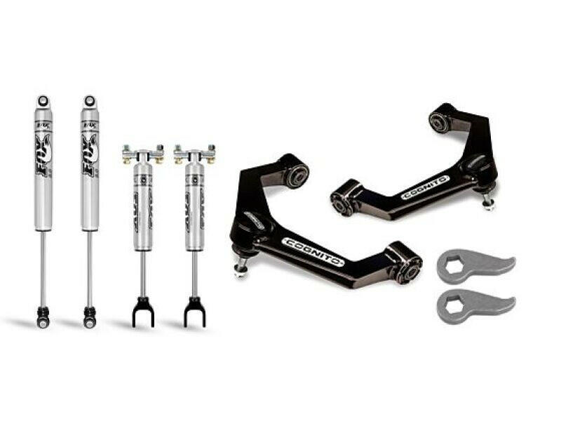 Cognito 20-24 Chevy Silv/Sierra 2500/3500HD 2WD/4WD 3in Perf Ball Joint Lvling Kit w/ Fox PS 2.0 IFP Leveling Kits Cognito