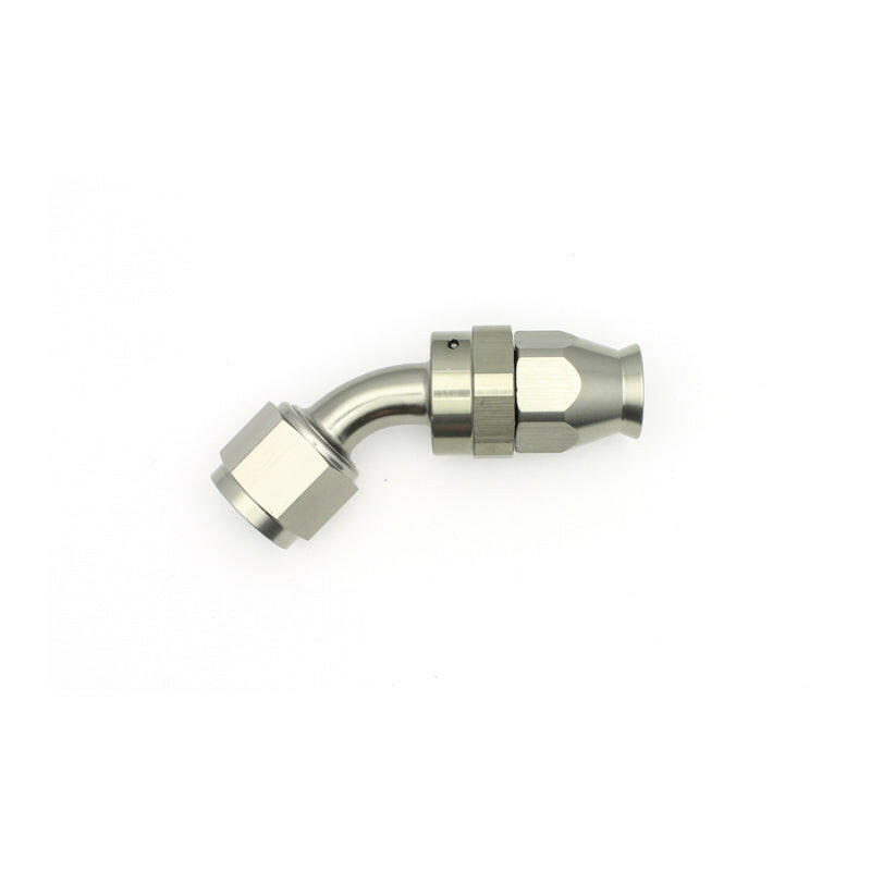 DeatschWerks 8AN Female Swivel 45-Degree Hose End PTFE (Incl. 1 Olive Insert) Fittings DeatschWerks