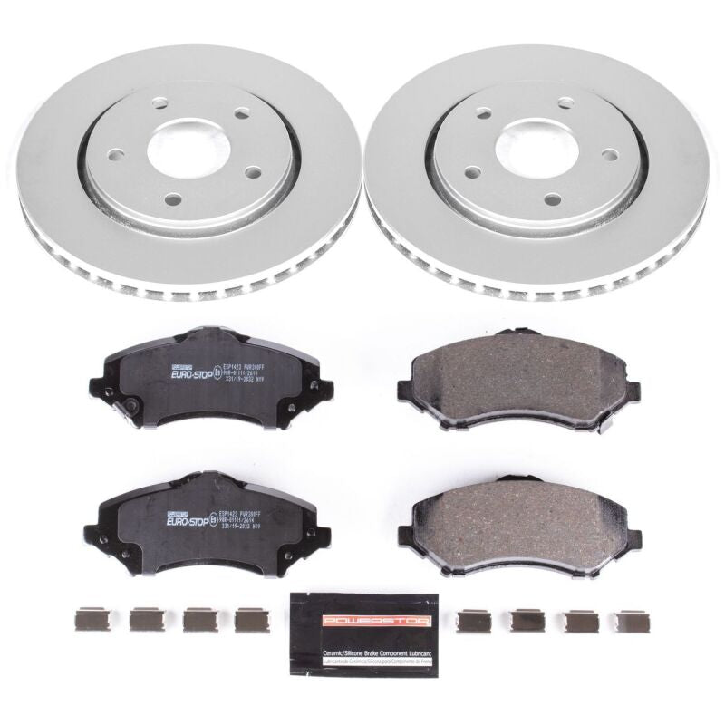 Power Stop 08-16 Chrysler Town & Country Front Euro-Stop Brake Kit Brake Kits - OE PowerStop