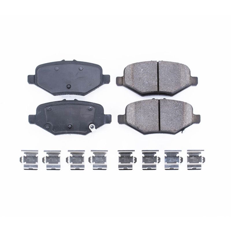 Power Stop 13-16 Ford Explorer Rear Z17 Evolution Ceramic Brake Pads w/Hardware Brake Pads - OE PowerStop