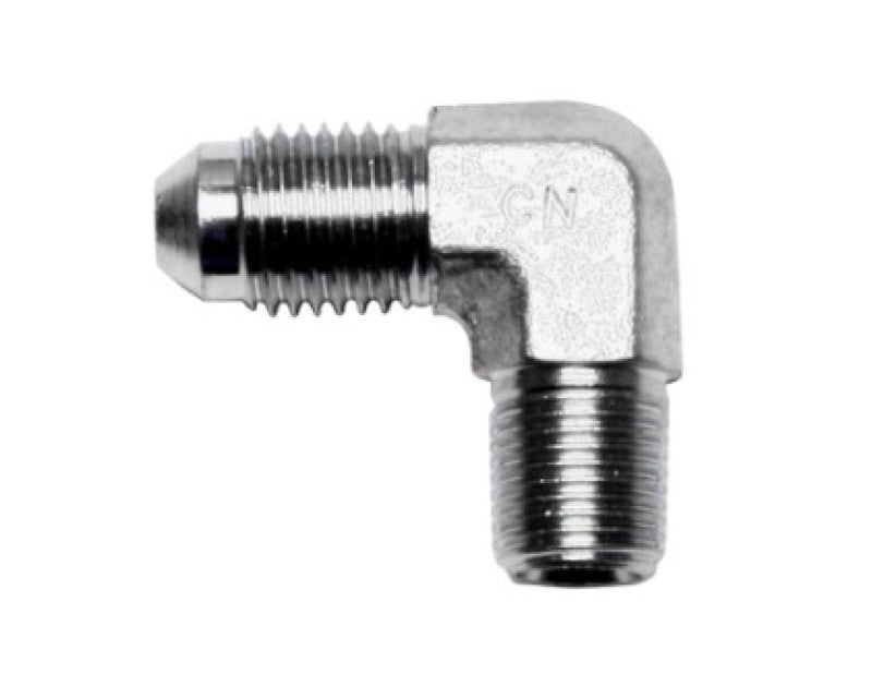 Wilwood 90 Deg Elbow Fitting -4 AN NPT Male to 1/8-27 Brake Hardware Wilwood