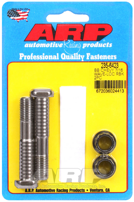 ARP BB Chevy 7/16in pro wave-loc 2pk rod bolt kit Rod Bolt Kits ARP