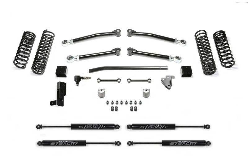 Fabtech 18-21 Jeep JL 4WD 4-Door 3in Trail w/Stealth Control Arms Fabtech