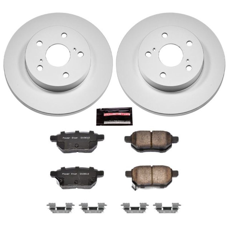 Power Stop 09-10 Pontiac Vibe Rear Z17 Evolution Geomet Coated Brake Kit Brake Kits - Performance Blank PowerStop