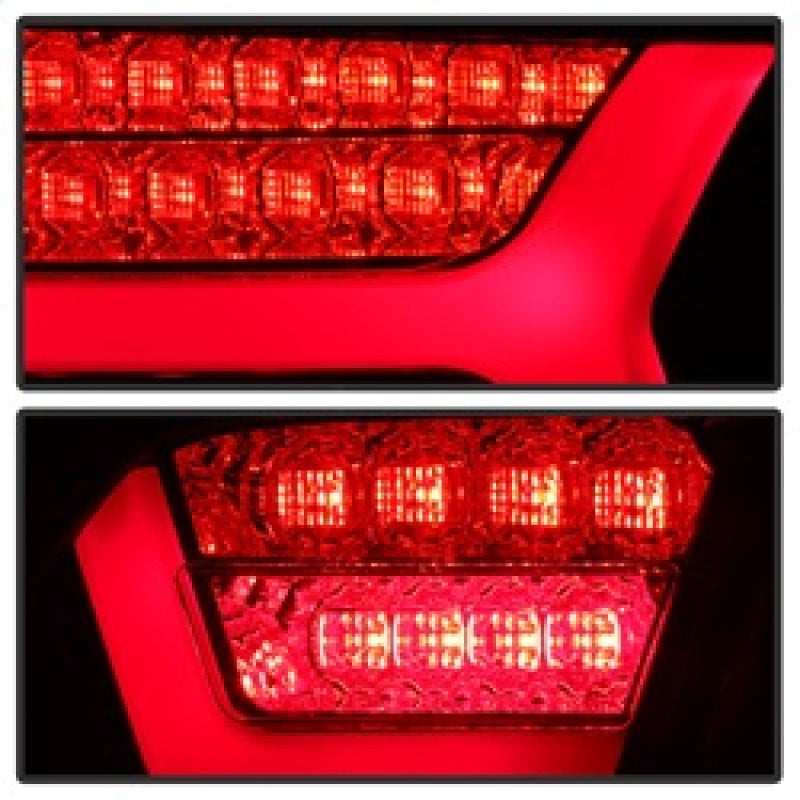 Spyder 09-11 Audi A6 LED Tail Lights - Red Clear (ALT-YD-AA609-LED-RC) Tail Lights SPYDER