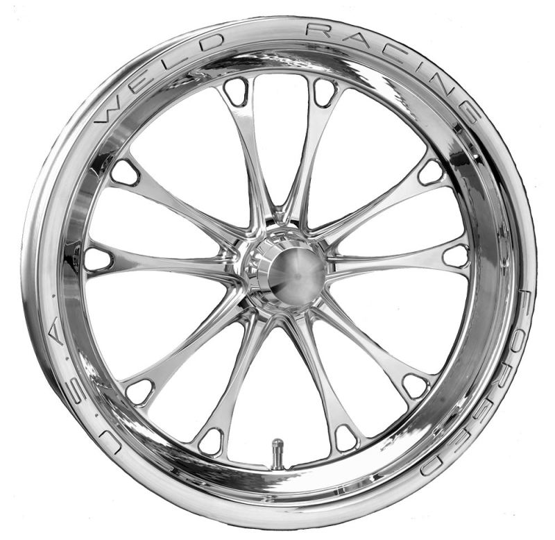 Weld V-Series 1-Piece 15x3.5 / Strange Spindle MT / 1.75in. BS Polished Wheel - Non-Beadlock Wheels - Forged Weld