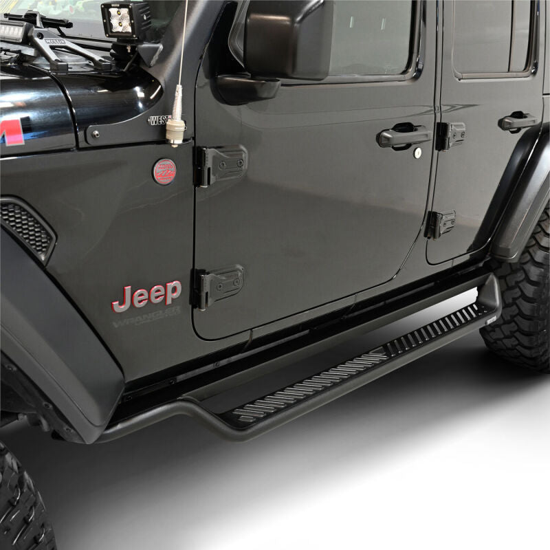 Westin 18-26 Jeep Wrangler 4dr Outlaw Drop Running Boards - Tex. Blk Running Boards Westin