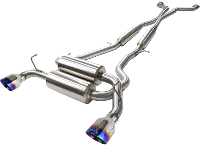 aFe Takeda 2-1/2in 304SS Cat-Back Exhaust Infiniti G37 08-13/Q60 14-15 V6-3.7 w/ Blue Flame Tips Catback aFe