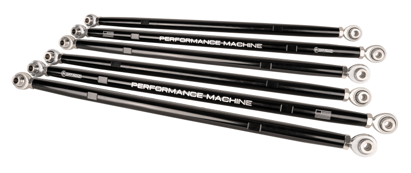 Performance Machine UTV Stock Replacement Radius Rod Set (6 Rods) - Contrast Cut Sway Bars Performance Machine